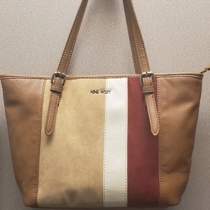 NineWest purse brown,  neutral, wine